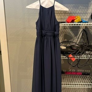 David’s Bridal Navy girls size 12 brides maid dress